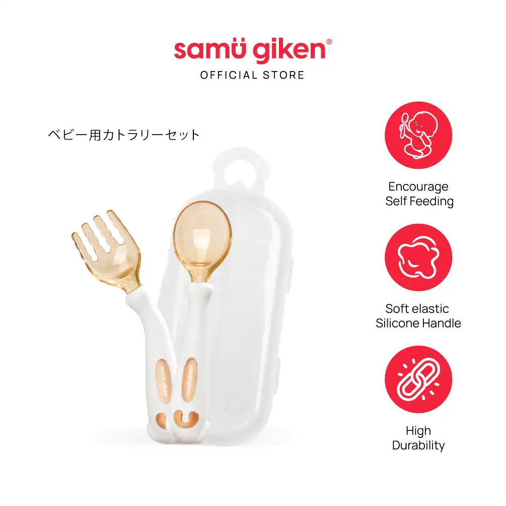 [Bundle Deal: Cutlery & Bowl Set] Samu Giken Baby Stainless Steel Bowl (316), 400ML + Samu Giken Baby Cutlery Set (Tritan) With Box